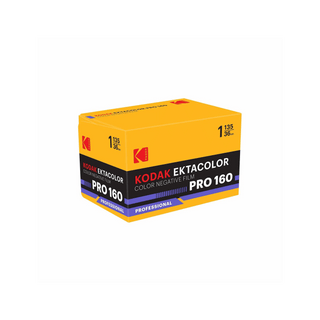 Kodak Ektacolor Pro 160 film box, 35mm format, available from Photolab Berkeley.