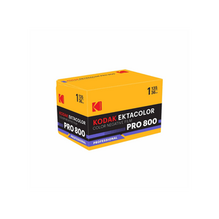 Kodak Ektacolor Pro 800 film packaging on a white background