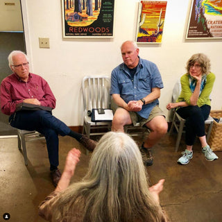 People gather for a workshop on photography at Photolab of Berkeley